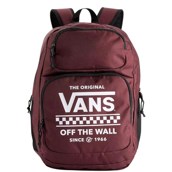 Vans | Bags | Nwt Vans Maroon Backpack | Poshmark